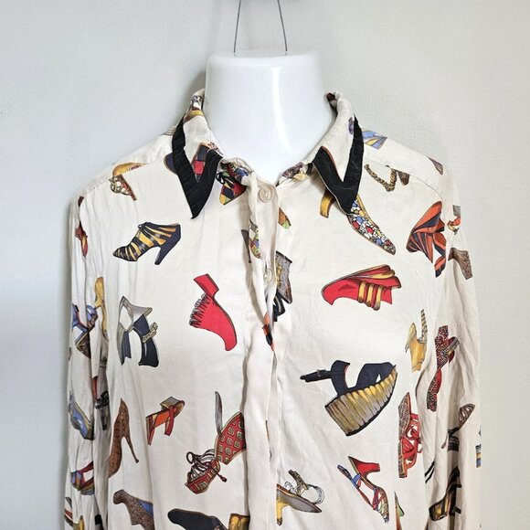 Nancy Heller Tops - Nancy Heller Vintage Long Sleeve Silk Blouse OMG SHOES